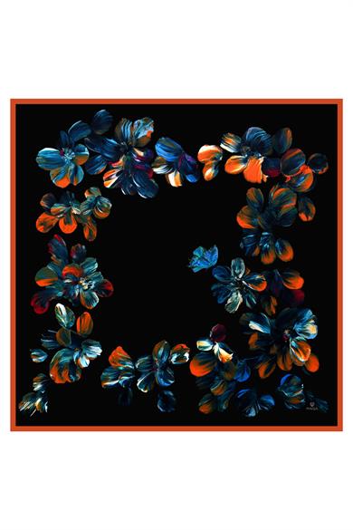 PİLLA TİVİL İPEK EŞARP 90*90 – SİYAH 