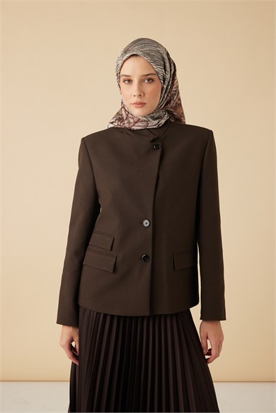 RAVZA MULBERRY İPEK EŞARP 90*90 CM - BEJ