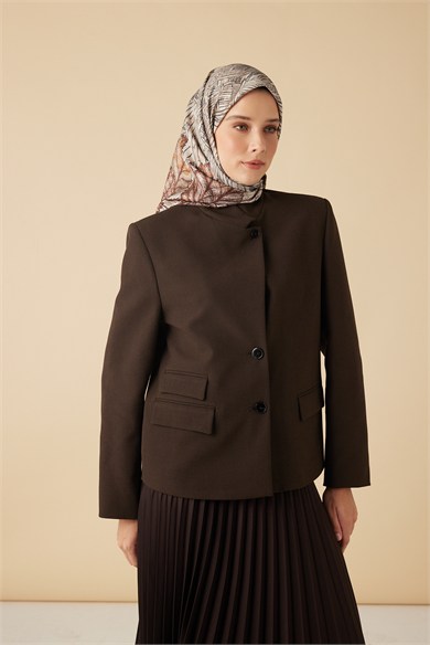 RAVZA MULBERRY İPEK EŞARP 90*90 CM - BEJ