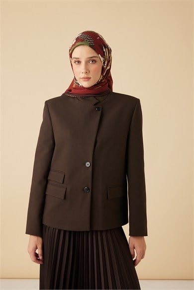 REHA YÜN ÜÇGEN ŞAL 140*140/2 CM - BORDO
