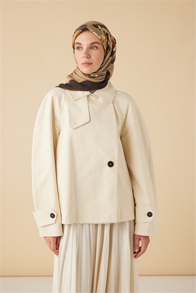 REHA YÜN ÜÇGEN ŞAL 140*140/2 CM - CAMEL