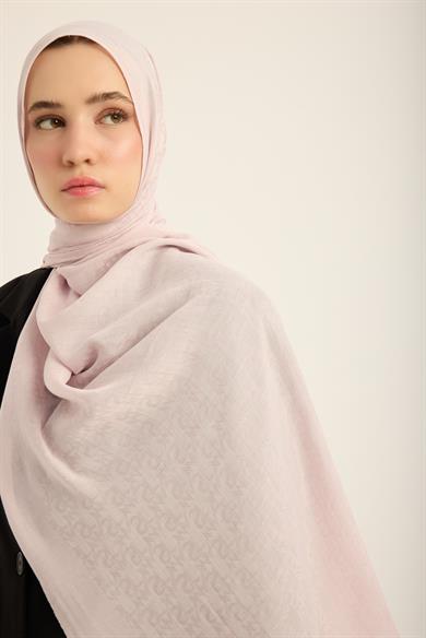 REMZ İPEK PAMUK TENSEL ŞAL 70*190 CM - AÇIK PEMBE