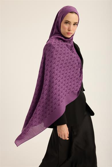 REMZ İPEK PAMUK TENSEL ŞAL 70*190 CM - MÜRDÜM