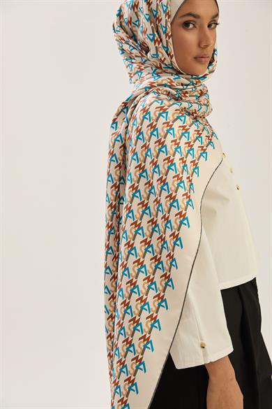 REMZ MULBERRY İPEK ŞAL 70*190 CM - KAHVERENGİ