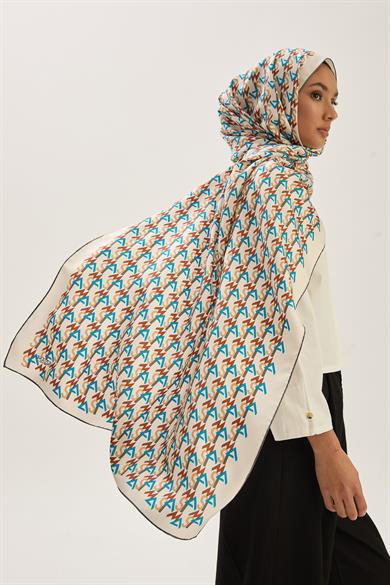 REMZ MULBERRY İPEK ŞAL 70*190 CM - KAHVERENGİ