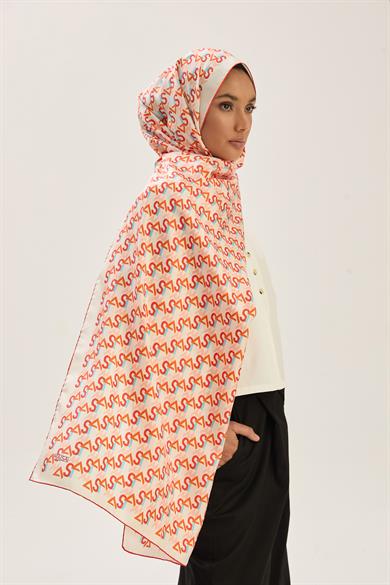 REMZ MULBERRY İPEK ŞAL 70*190 CM - KIRMIZI