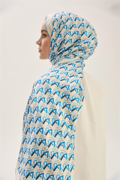 REMZ MULBERRY İPEK ŞAL 70*190 CM - MAVİ