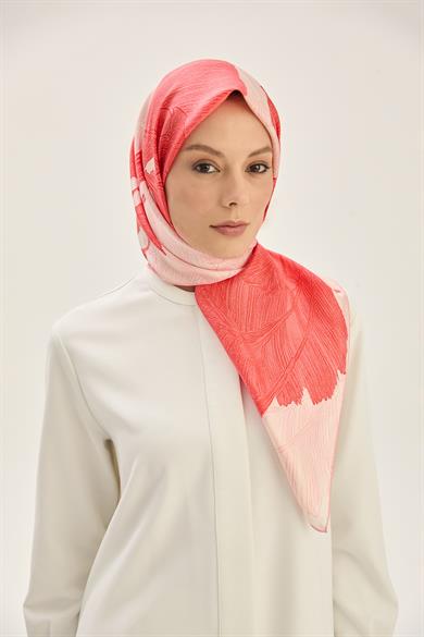 REŞHA MULBERRY İPEK EŞARP 90*90 CM - GÜLKURUSU