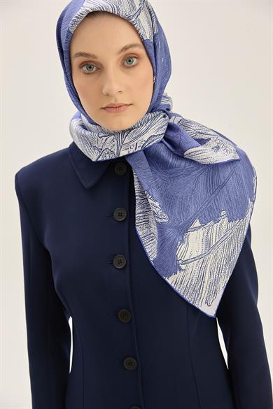 REŞHA MULBERRY İPEK EŞARP 90*90 CM - MOR
