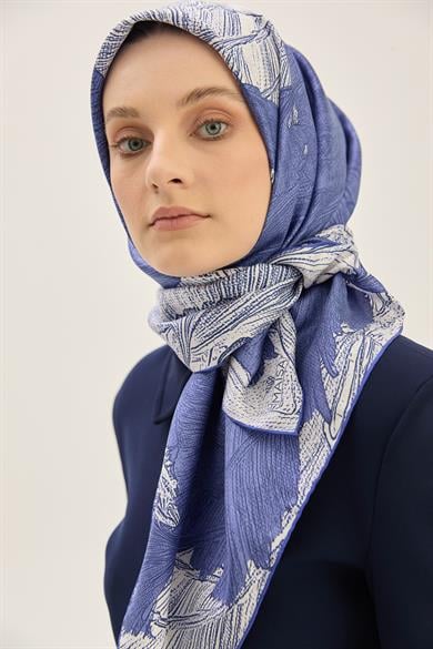 REŞHA MULBERRY İPEK EŞARP 90*90 CM - MOR