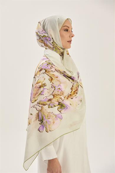 REYYA KREP İPEK ŞAL 70*190 CM - YEŞİL