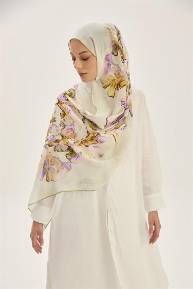 REYYA KREP İPEK ŞAL 70*190 CM - YEŞİL