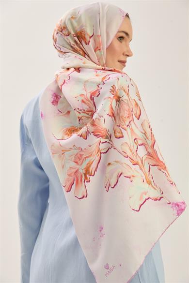 REYYA PAMUK İPEK ŞAL 70*190 CM - PEMBE