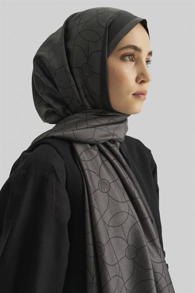 RİND%100 İPEK JAKARLI ŞAL-FÜME