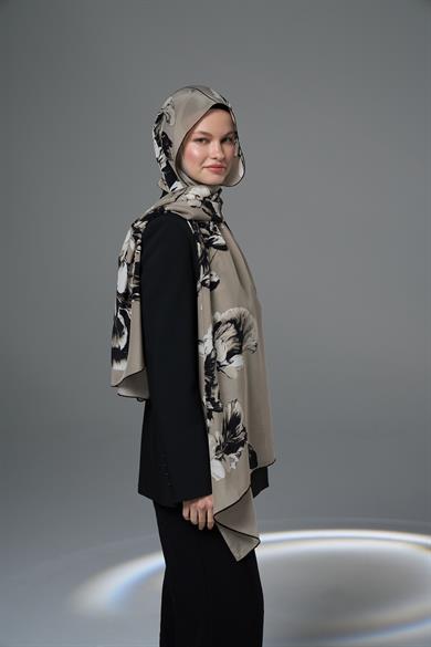 RİŞE KREP İPEK ŞAL 70*190 – BEJ