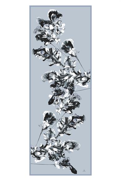 RİŞE KREP İPEK ŞAL 70*190 – GRİ