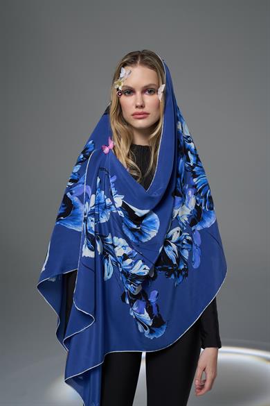 RİŞE KREP İPEK ŞAL 70*190 – SAKS