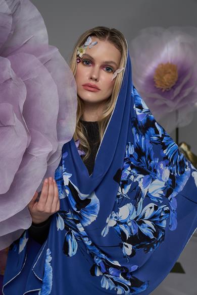 RİŞE KREP İPEK ŞAL 70*190 – SAKS