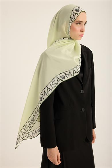 RUFİ KREP İPEK ŞAL 70*190 CM - AÇIK YEŞİL