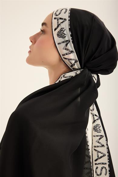 RUFİ KREP İPEK ŞAL 70*190 CM - SİYAH