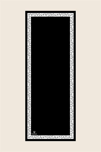 RUFİ KREP İPEK ŞAL 70*190 CM - SİYAH