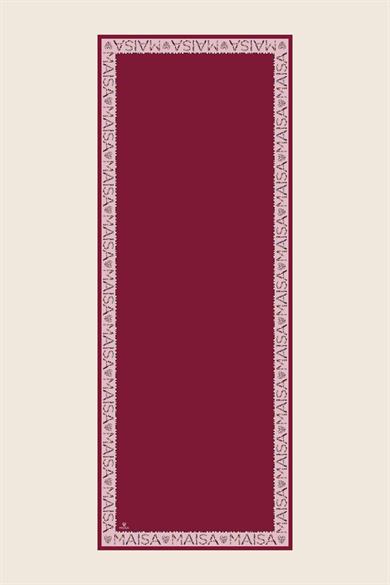 RUFİ KREP İPEK ŞAL 70*190 CM - VİŞNE