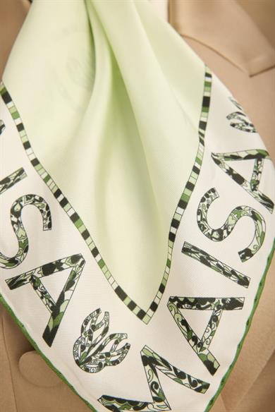 RUFİ TİVİL İPEK EŞARP 90*90 CM - NİL YEŞİLİ