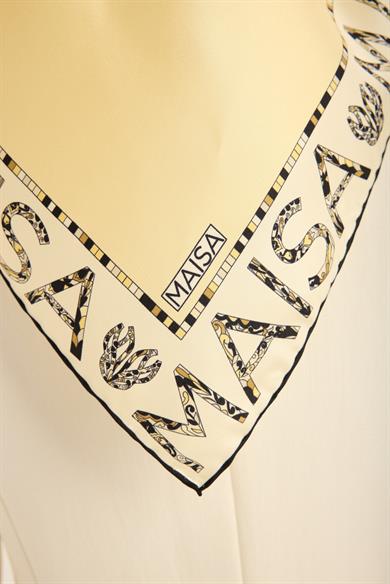RUFİ TİVİL İPEK EŞARP 90*90 CM - SARI