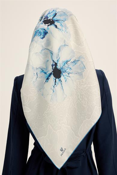 RÜYA MULBERRY İPEK EŞARP 90*90 CM - AÇIK MAVİ