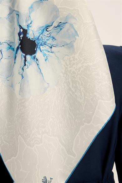 RÜYA MULBERRY İPEK EŞARP 90*90 CM - AÇIK MAVİ