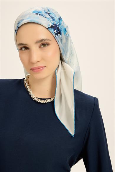 RÜYA MULBERRY İPEK EŞARP 90*90 CM - AÇIK MAVİ