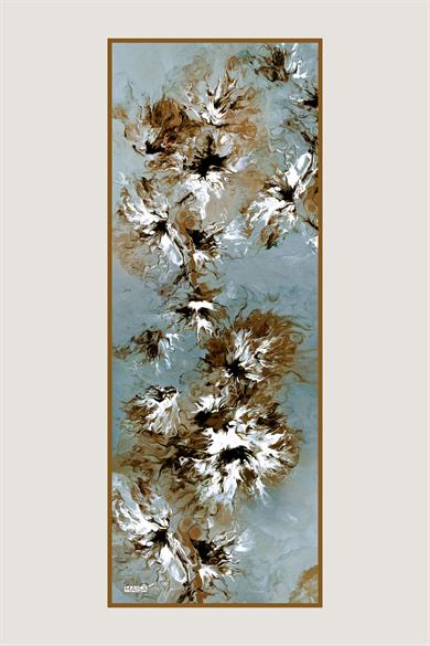 SABA FLOŞ VİSKON ŞAL 70*190 CM - CAMEL