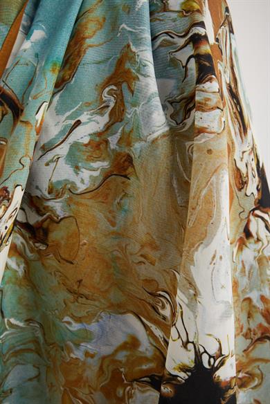 SABA FLOŞ VİSKON ŞAL 70*190 CM - CAMEL