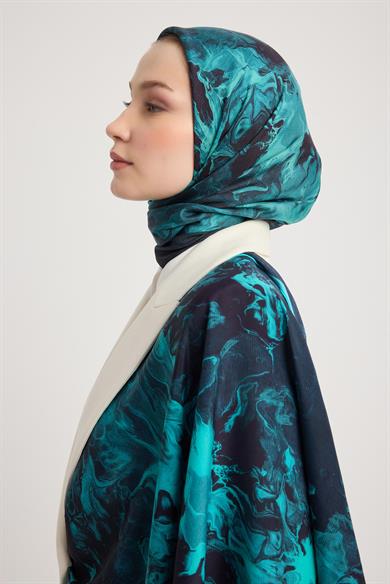 SABA FLOŞ VİSKON ŞAL 70*190 CM - LACİVERT