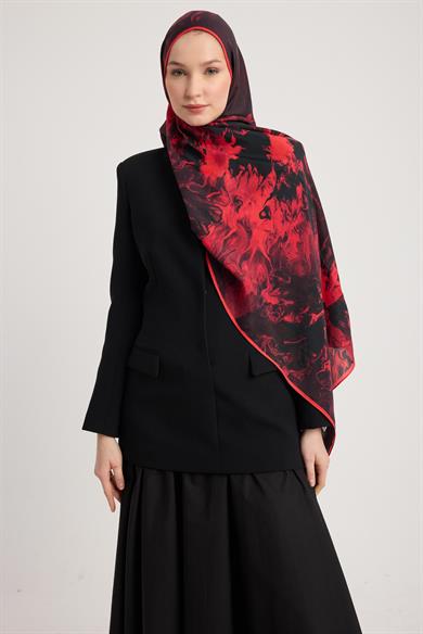 SABA FLOŞ VİSKON ŞAL 70*190 CM - MÜRDÜM