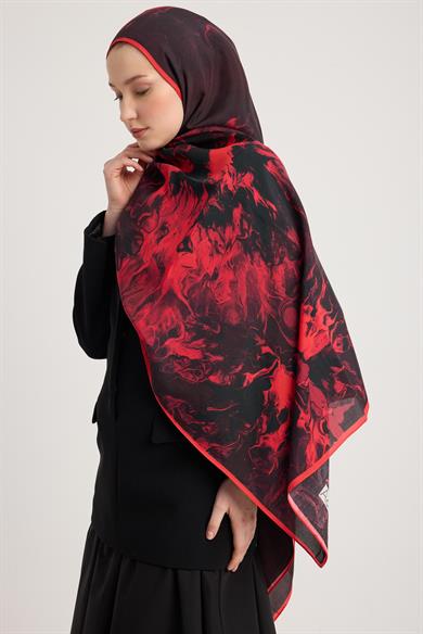 SABA FLOŞ VİSKON ŞAL 70*190 CM - MÜRDÜM