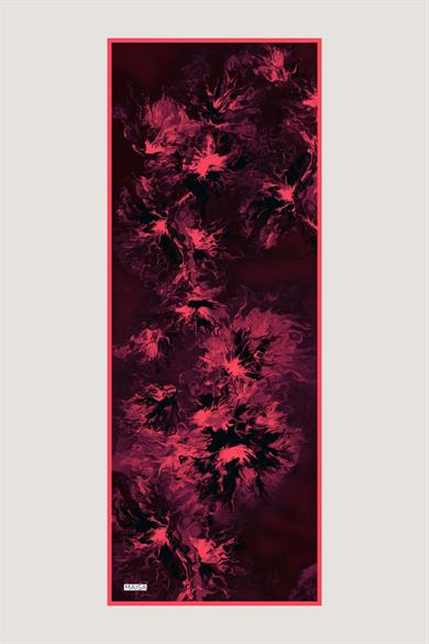 SABA FLOŞ VİSKON ŞAL 70*190 CM - MÜRDÜM