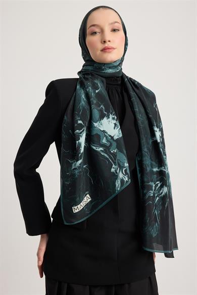 SABA FLOŞ VİSKON ŞAL 70*190 CM - SİYAH