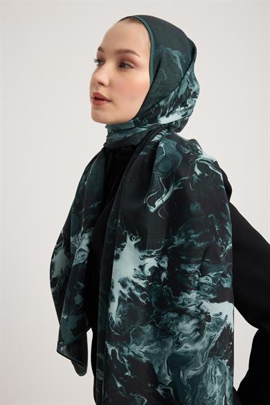 SABA FLOŞ VİSKON ŞAL 70*190 CM - SİYAH