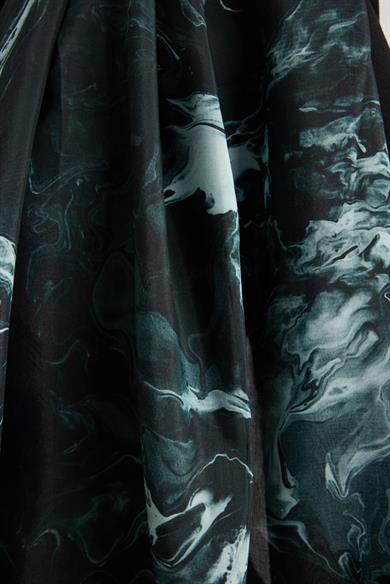 SABA FLOŞ VİSKON ŞAL 70*190 CM - SİYAH