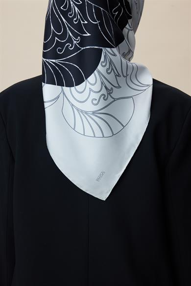 SAFİ TİVİL İPEK EŞARP 90*90 CM - EKRU