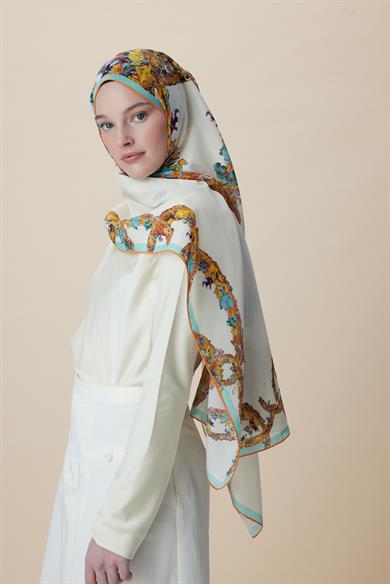 ŞEBNEM FLOŞ VİSKON ŞAL 70*190 CM - SARI