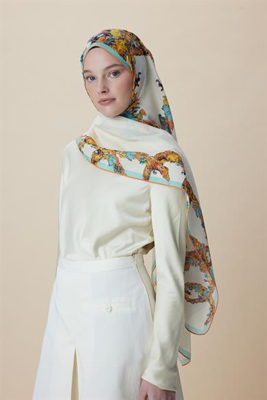 ŞEBNEM FLOŞ VİSKON ŞAL 70*190 CM - SARI