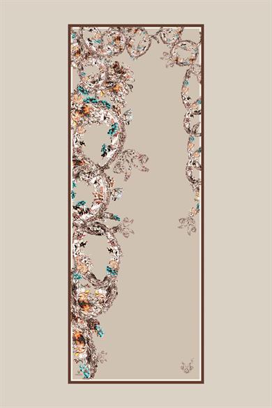 ŞEBNEM FLOŞ VİSKON ŞAL 70*190 CM - VİZON