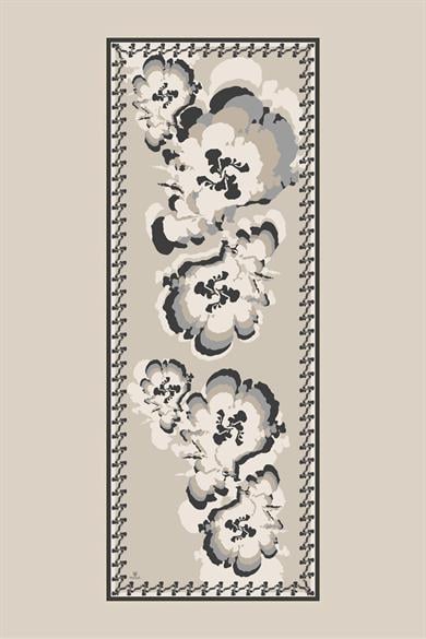 SEDA KREP İPEK ŞAL 70*190 CM - GRİ