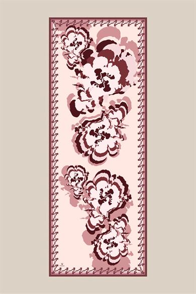 SEDA KREP İPEK ŞAL 70*190 CM - PUDRA PEMBE