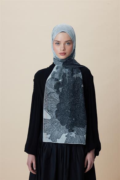 SEDEF FLOŞ VİSKON ŞAL 70*190 CM - EKRU