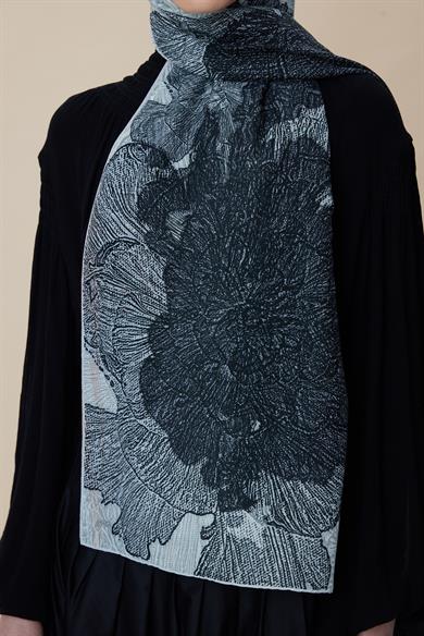 SEDEF FLOŞ VİSKON ŞAL 70*190 CM - EKRU