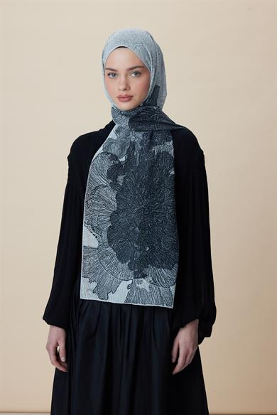 SEDEF FLOŞ VİSKON ŞAL 70*190 CM - EKRU