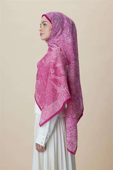 SEDEF FLOŞ VİSKON ŞAL 70*190 CM - FUŞYA